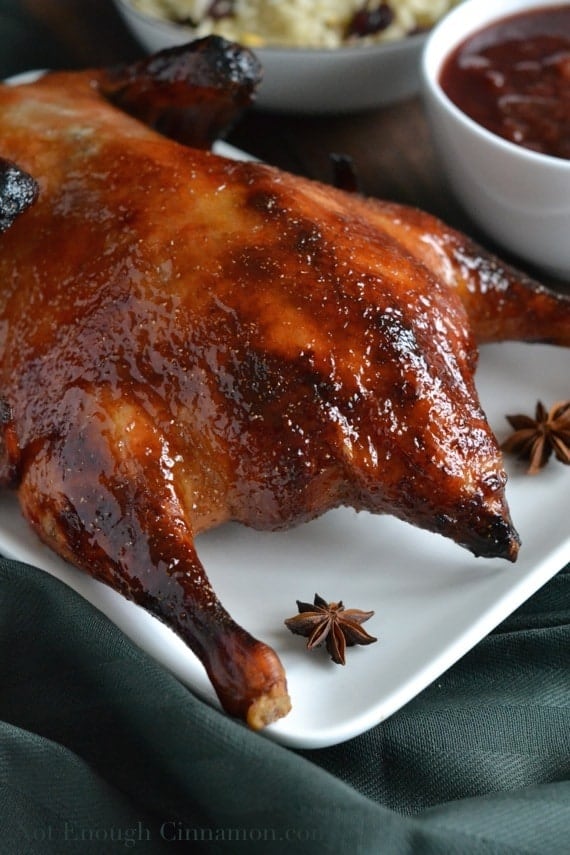 Chinese Roasted Duck Recipe with Plum Sauce (Easy) - Not Enough Cinnamon